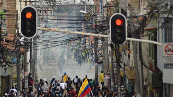 Piquetes de la Policía: como perros de caza en la protesta social