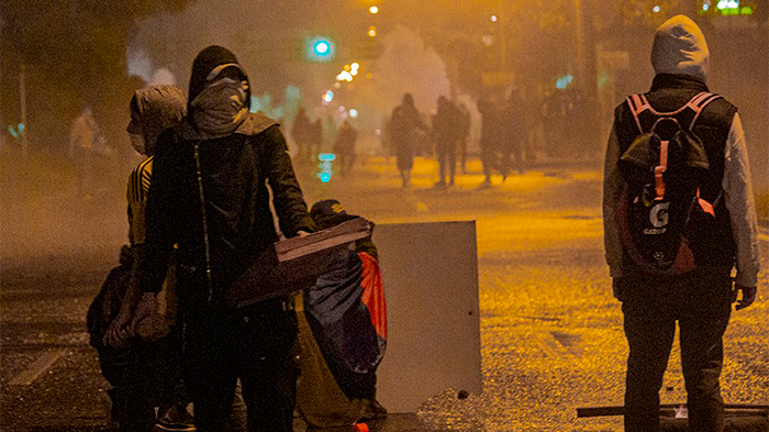 Piquetes de la Policía: como perros de caza en la protesta social