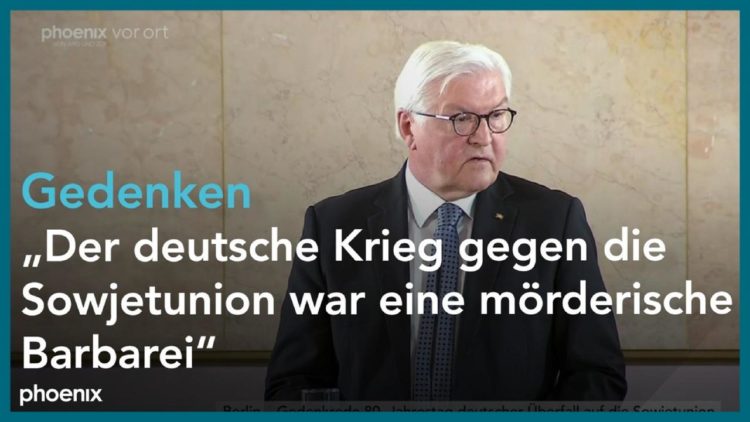 Offener Brief: Gedenkrede von Frank-Walter Steinmeier zum Jahrestag des deutschen Überfalls auf die Sowjetunion