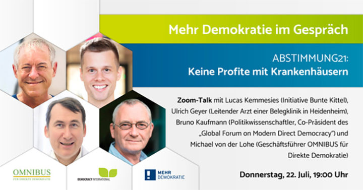 Aktion ABSTIMMUNG21 - Online Podiumsdiskussion