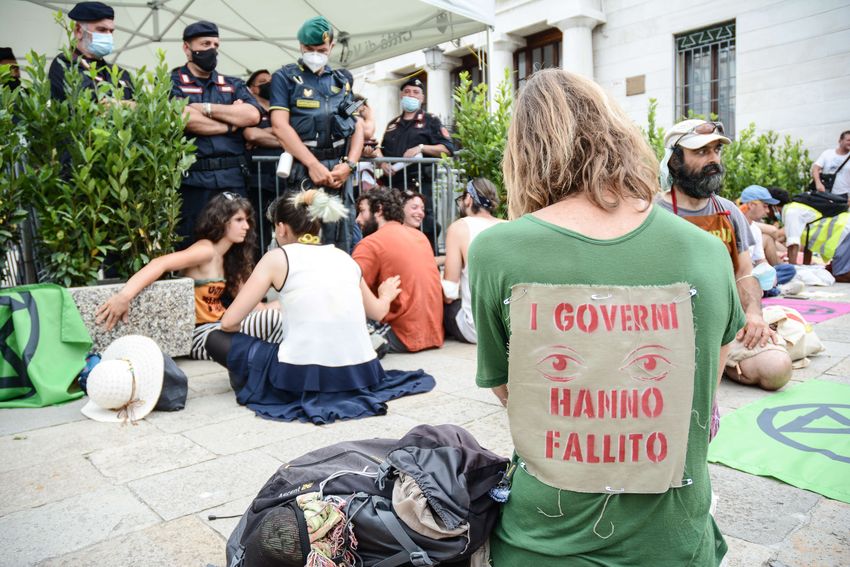 Extinction Rebellion sit-in