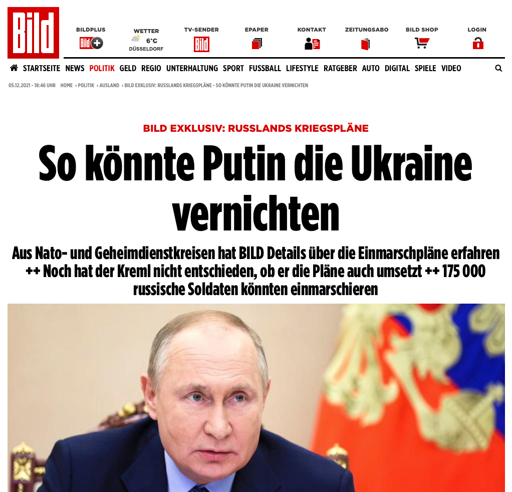 Auch Russland hat guten Grund, sich bedroht zu fühlen