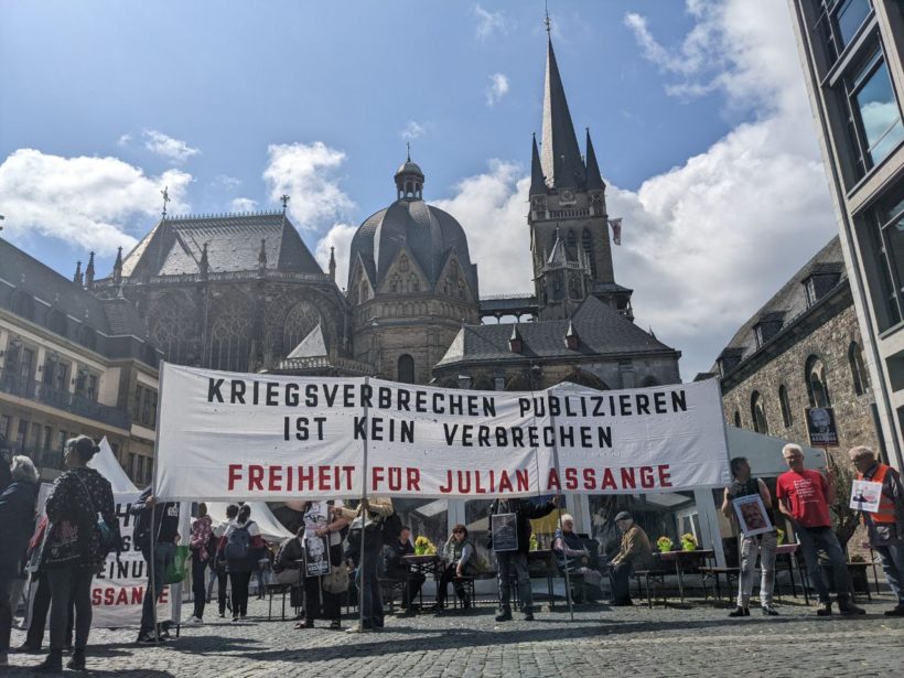 Solidarität mit Julian Assange bei der Karlspreisverleihung in Aachen unerwünscht